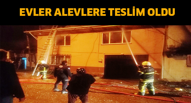 Kozluören’de İki Ayrı Ev Alevler Teslim Oldu