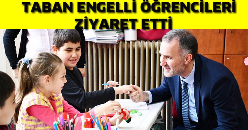 Alper Taban’dan engelli öğrencilere sürpriz ziyaret