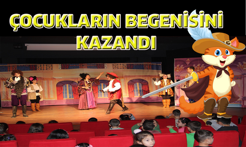 Çizmeli kedi çocukların beğenisini kazandı