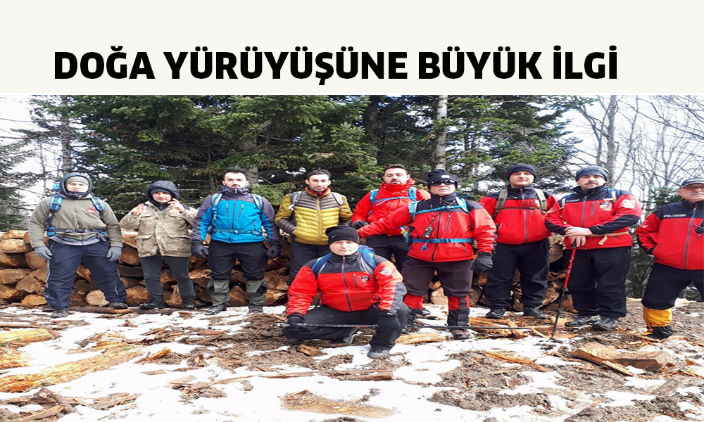 Doğa Yürüyüşüne büyük ilgi