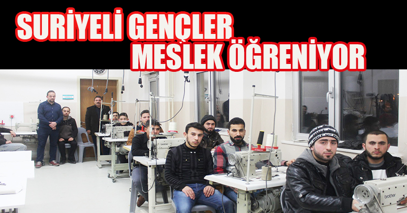 Suriyeli gençler, Halk Eğitim ile meslek öğreniyor