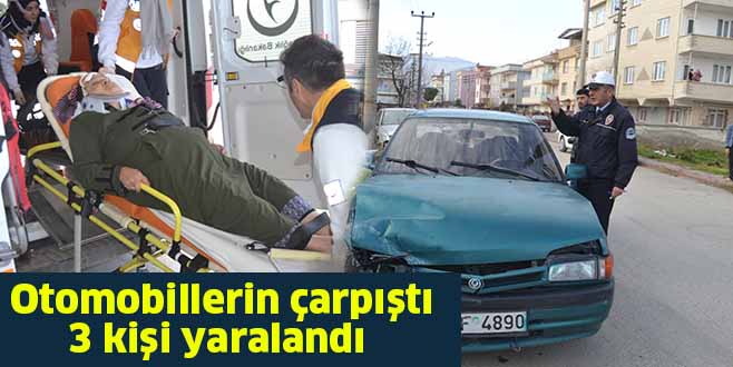 Otomobillerin çarpıştı 3 kişi yaralandı