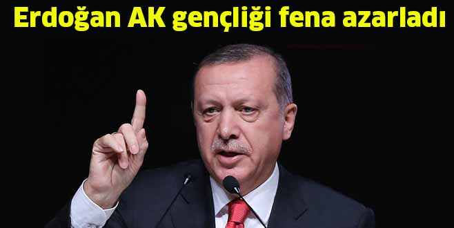 Erdoğan AK gençliği fena azarladı