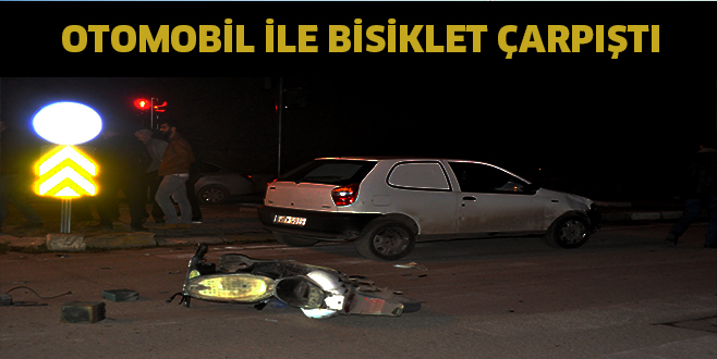Otomobil ile bisiklet çarpıştı bir kişi yaralandı