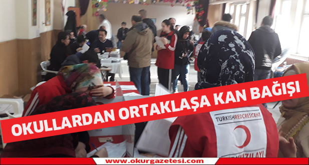 Okullardan ortaklaşa kan bağışı