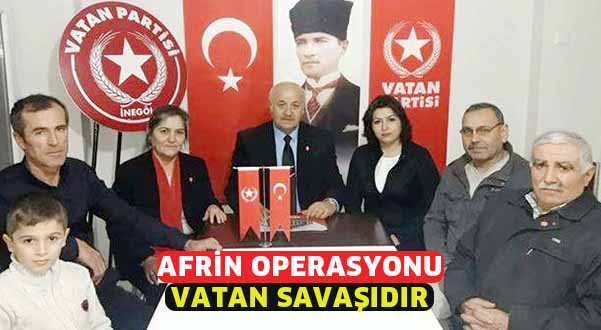 Afrin Operasyonu vatan savaşıdır