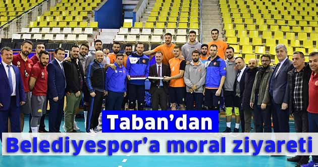 Taban’dan Belediyespor’a moral ziyareti
