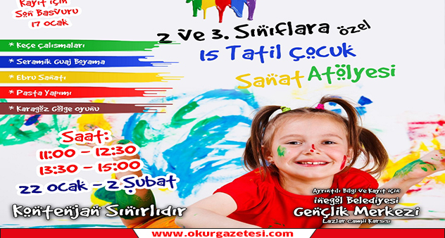 Sanat atölyesine kayıtlar başladı