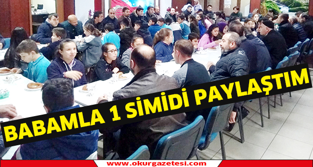 Babamla bir simidi paylaştım