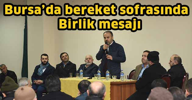 Bereket sofrasında birlik mesajı