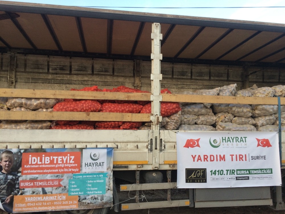 Bin 410Uncu Tır Suriye İçin Yola Çıktı