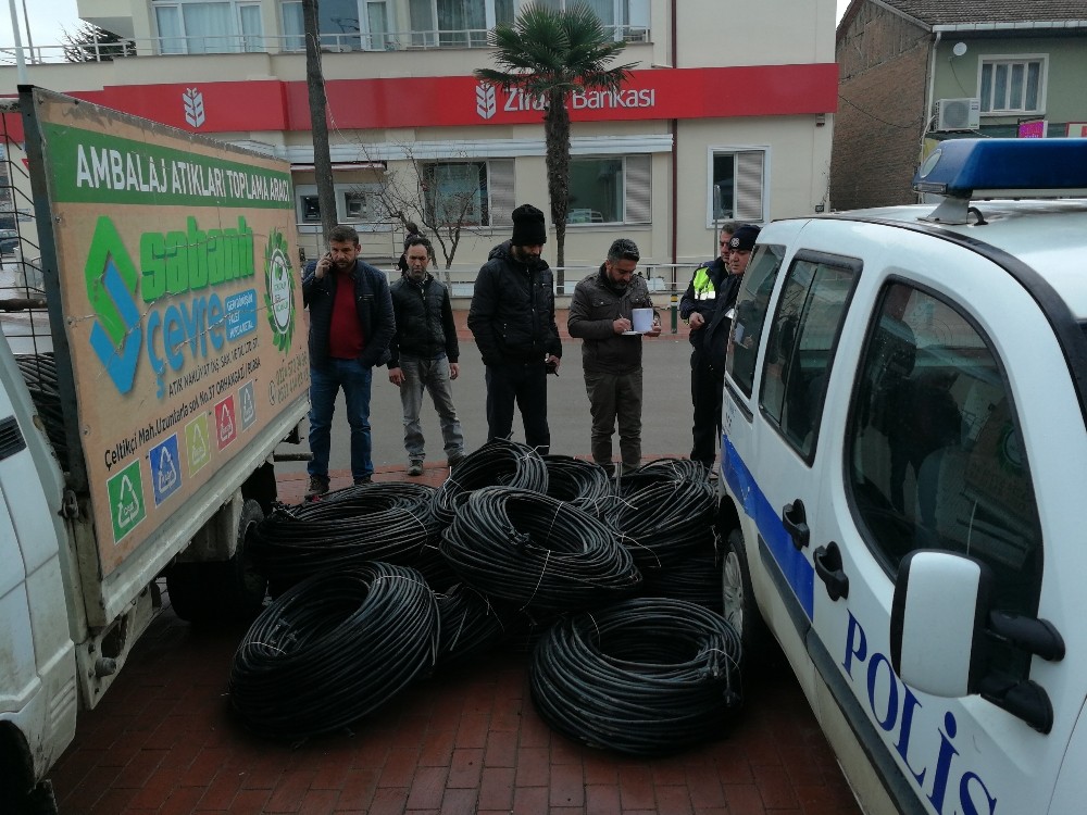 Çalınan Sulama Borularının İzini Dedektif Gibi Sürdü