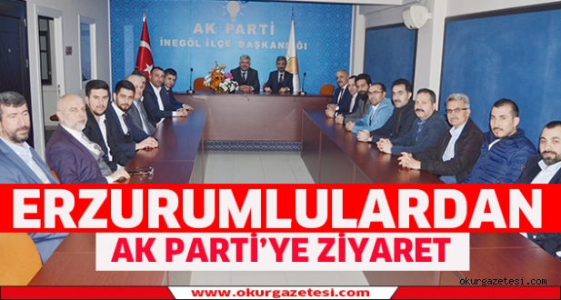 Erzurumlulardan AK Parti’ye ziyaret