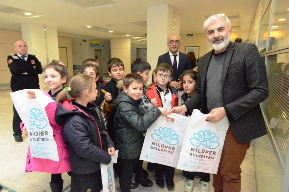 Minik Öğrencilerden Nilüfer Belediyesine Ziyaret