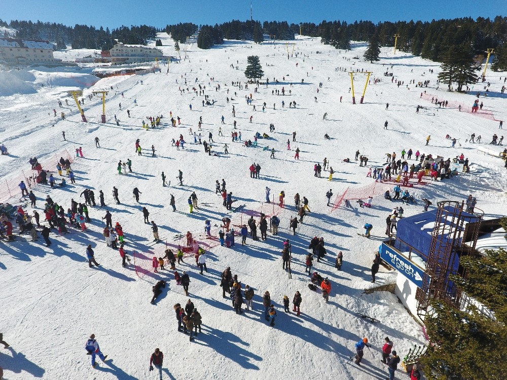 (Özel Haber) Hafta Sonu Uludağa Tatilci Akını