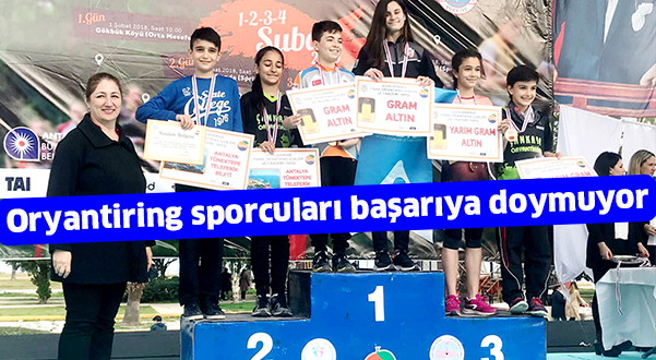 Oryantiring sporcuları başarıya doymuyor