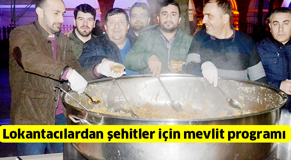 Lokantacılardan şehitler için mevlit programı