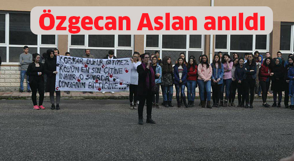 Özgecan Aslan anıldı
