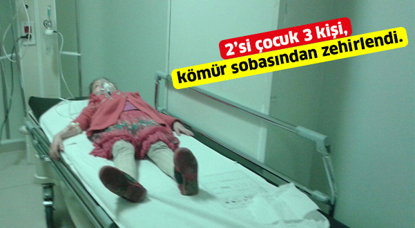 3 kişi sobadan zehirlendi