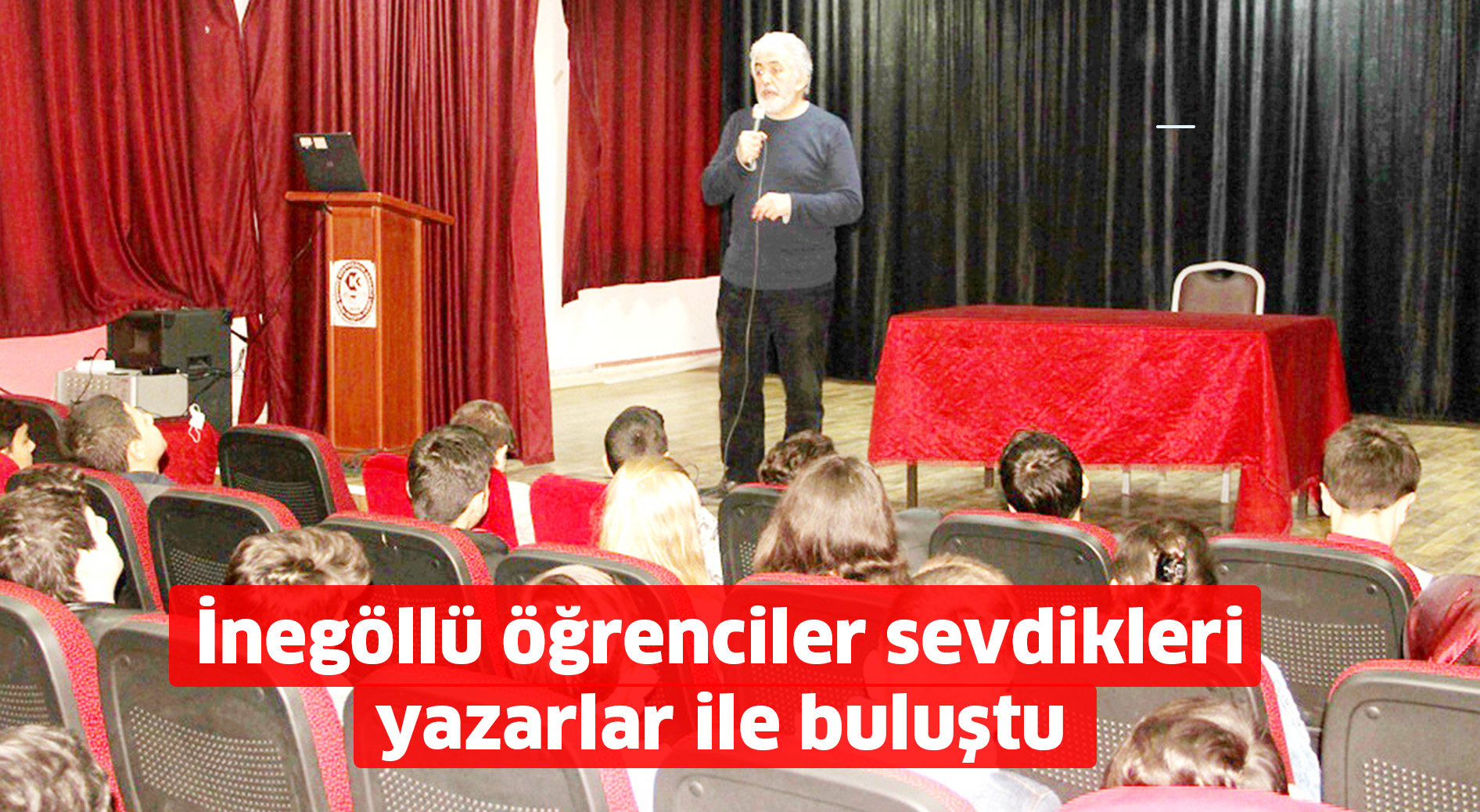 İnegöllü öğrenciler sevdikleri  yazarlar ile buluştu