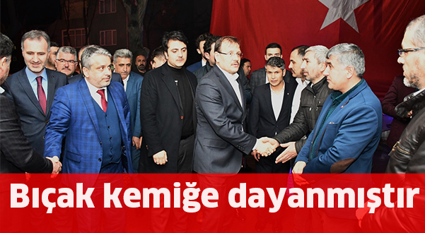 Bıçak kemiğe dayanmıştır