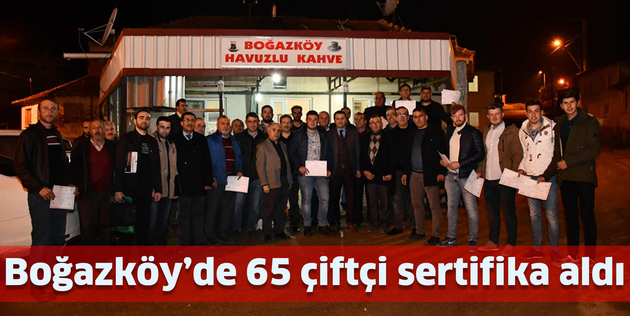Boğazköy’de 65 çiftçi sertifika aldı