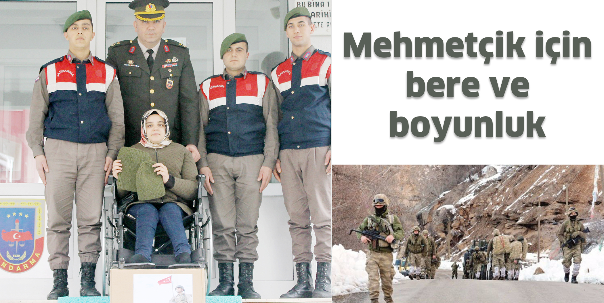 Mehmetçik için bere ve boyunluk