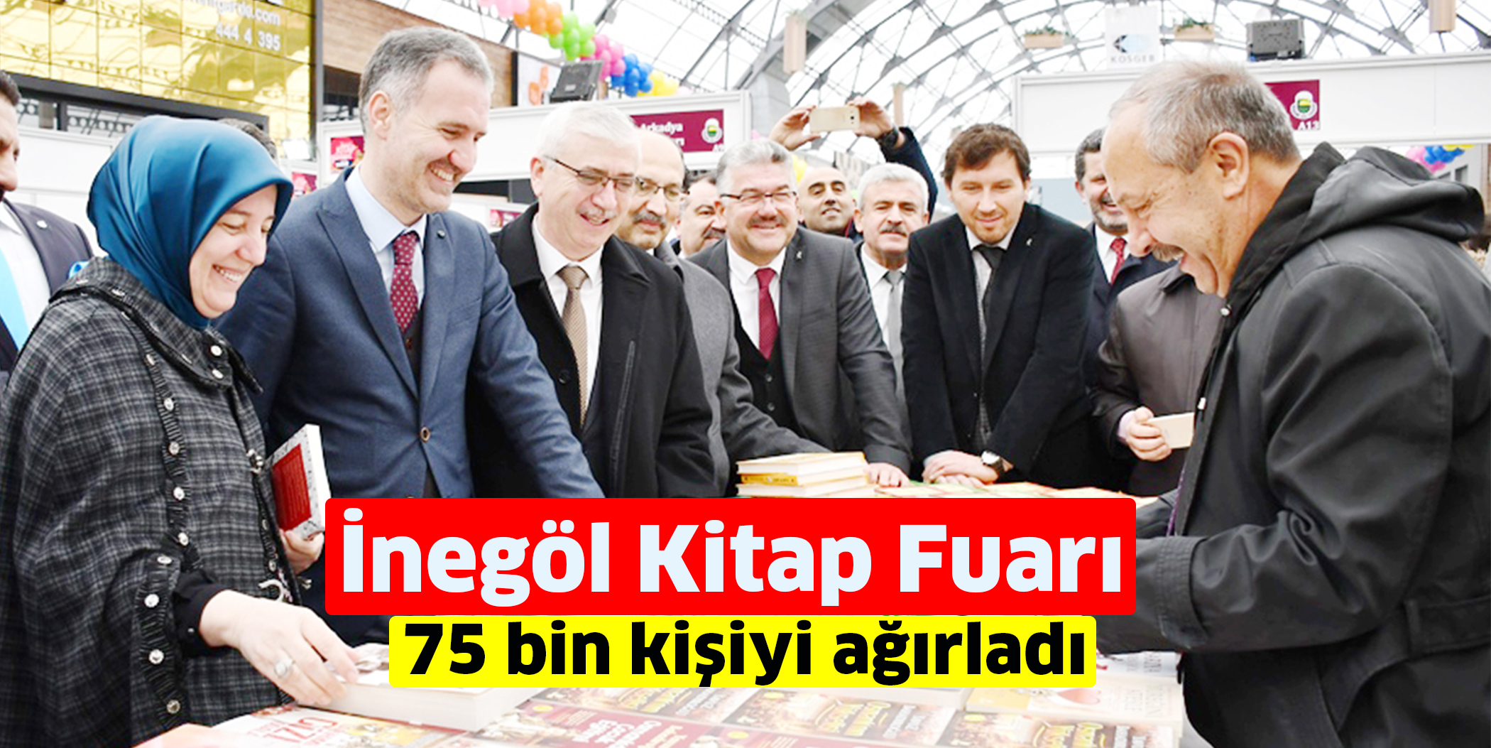 İnegöl Kitap Fuarı  75 bin kişiyi ağırladı