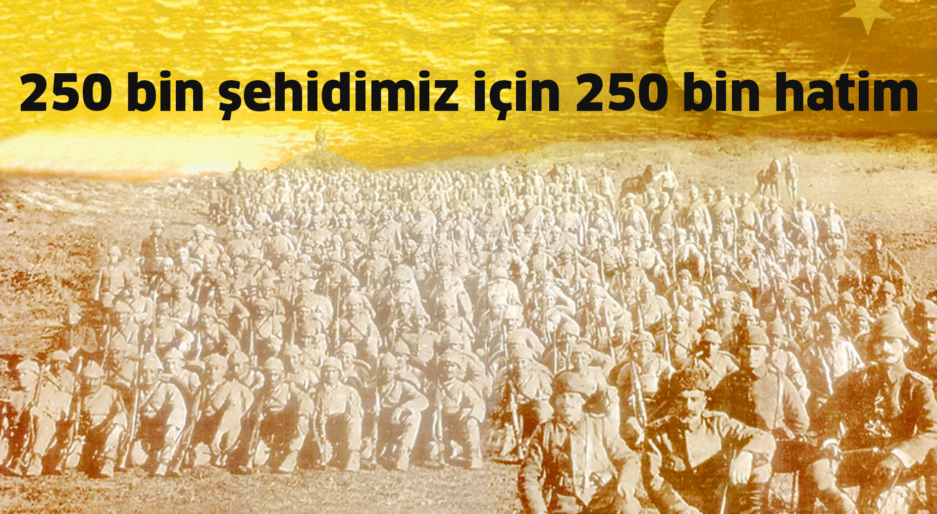 250 bin şehidimiz için 250 bin hatim