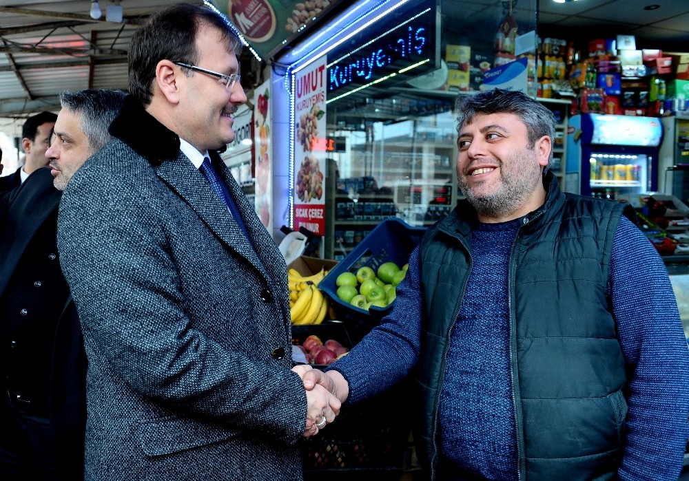 Başbakan Yardımcısı Çavuşoğlunun Esnaf Ziyareti