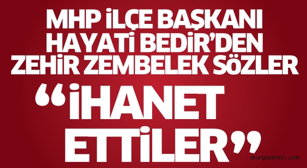 İhanet ettiler
