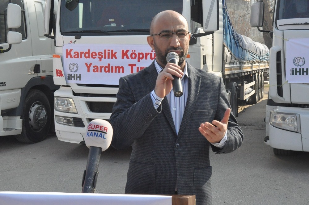 İnegölden Afrin Ve İdlibe 7 Tır Yardım