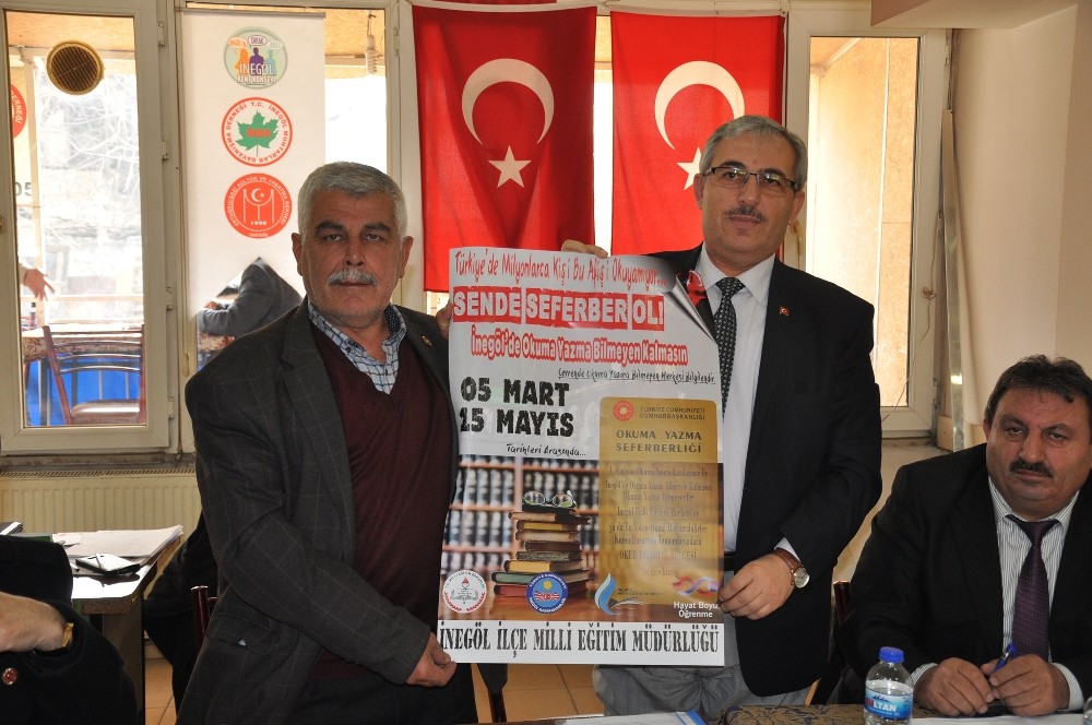İnegöllü Muhtarlardan Eğitim Seferberliğine Destek