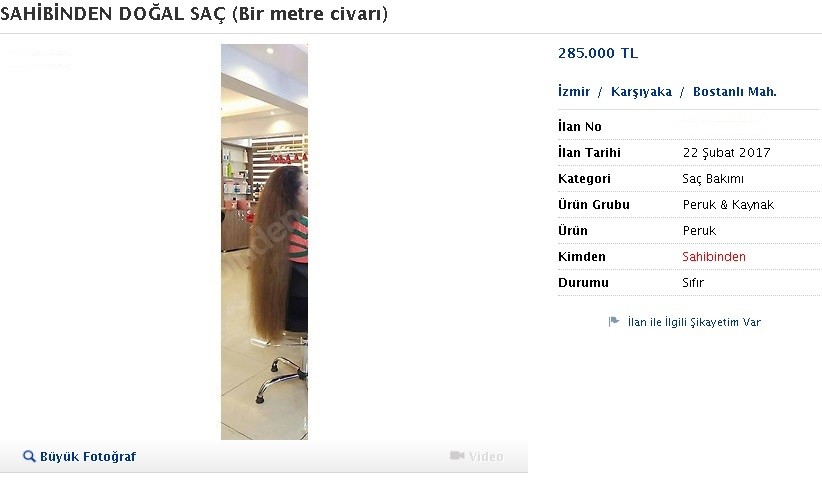 Sahibinden Acil Sıfır, Boyasız Satılık Saç