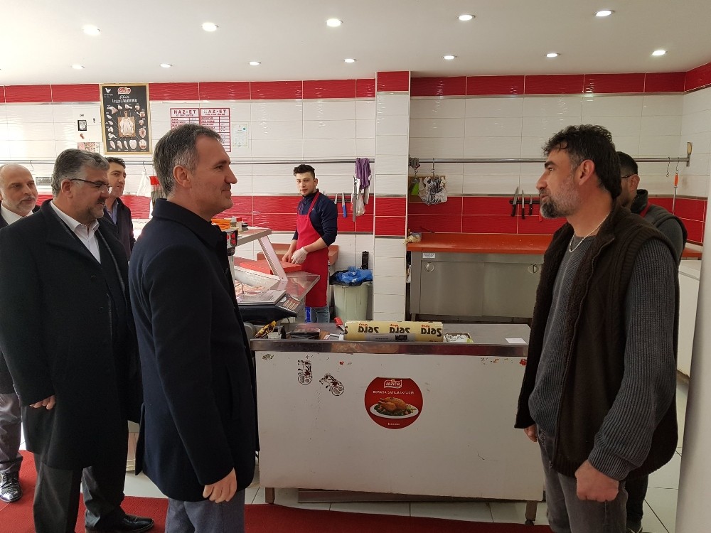 Tabandan Esnafa Çat Kapı Ziyaret