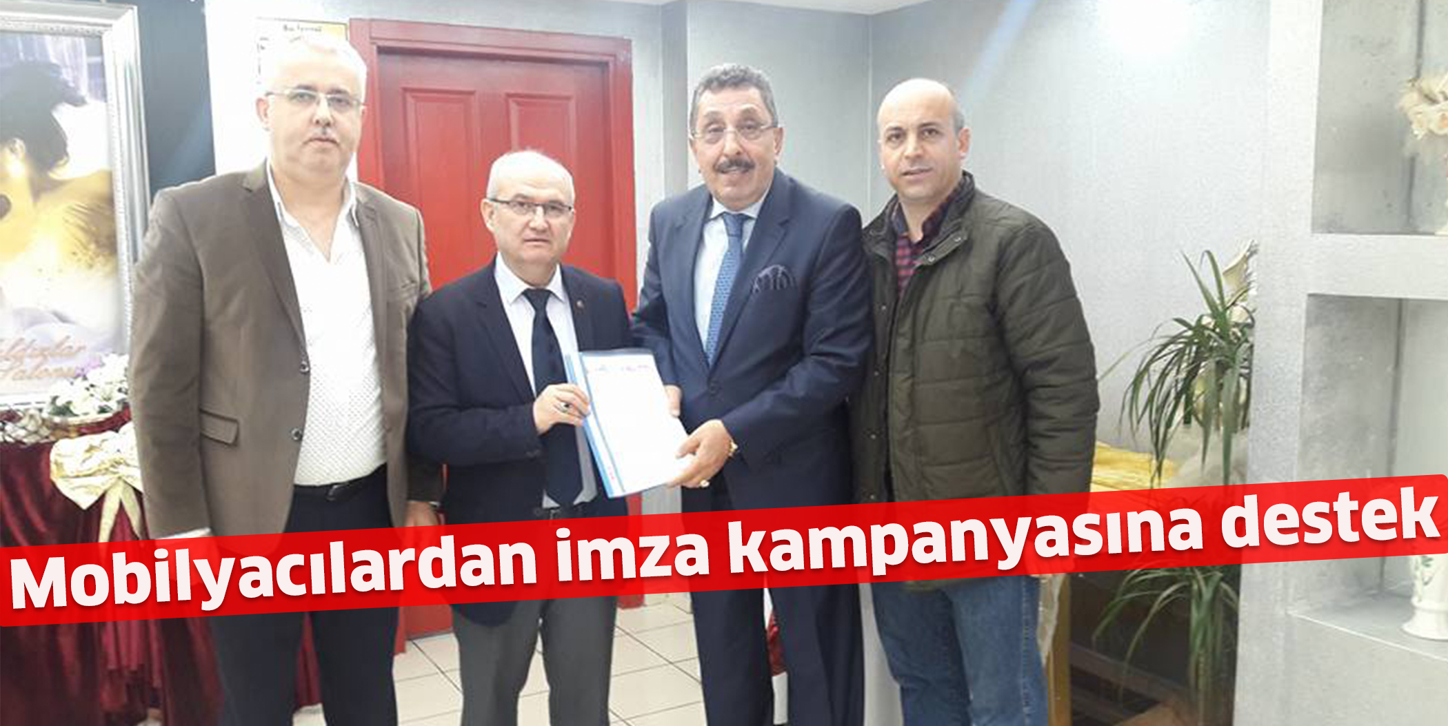 Mobilyacılardan imza kampanyasına destek