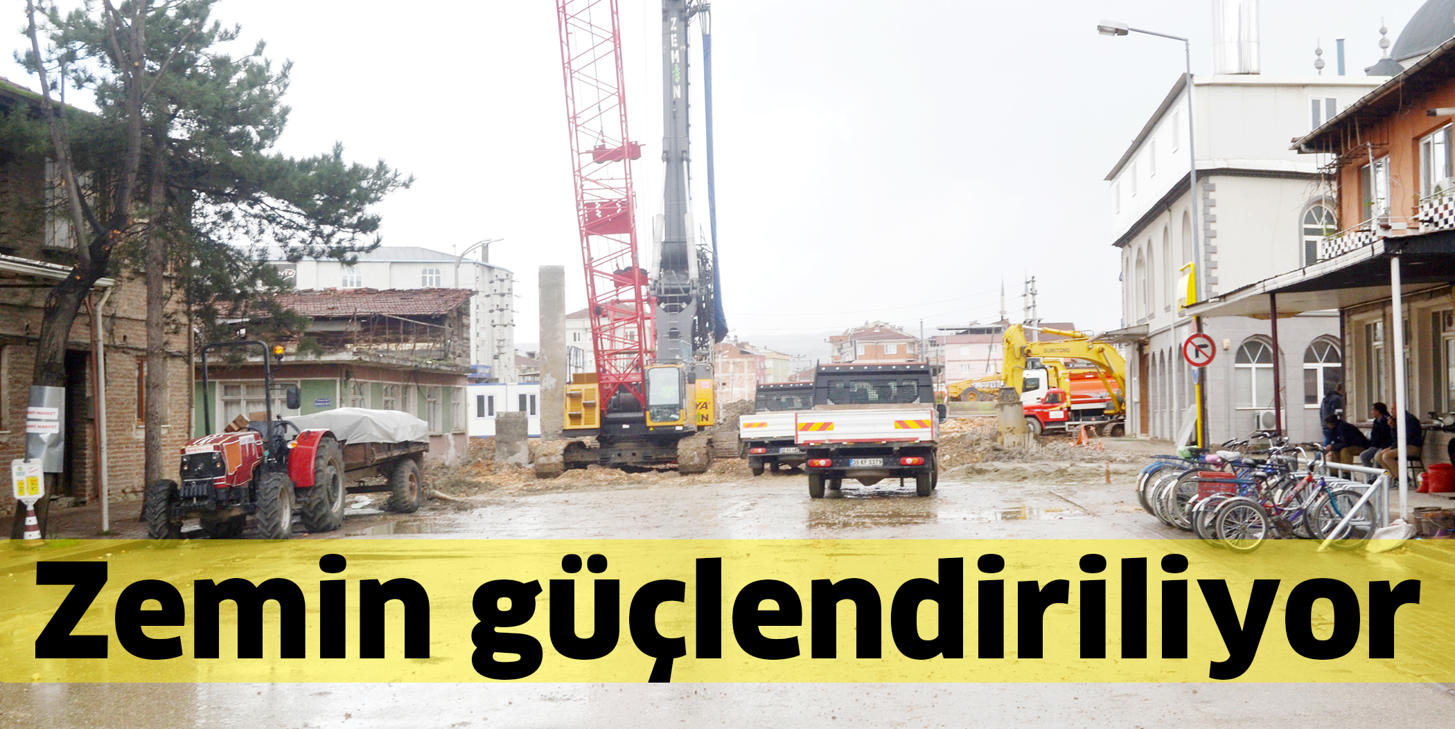 Zemin güçlendiriliyor