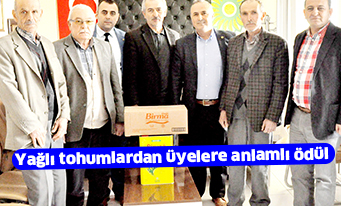 Yağlı tohumlardan üyelere anlamlı ödül