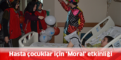 Hasta çocuklar için ‘Moral’ etkinliği
