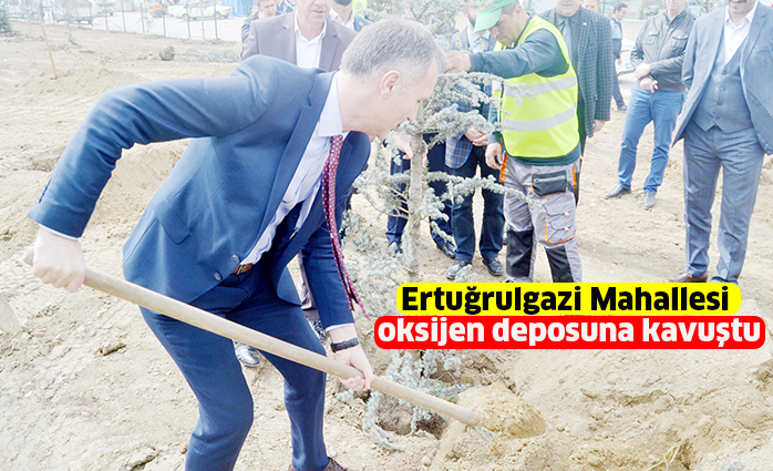 Ertuğrulgazi Mahallesi  oksijen deposuna kavuştu