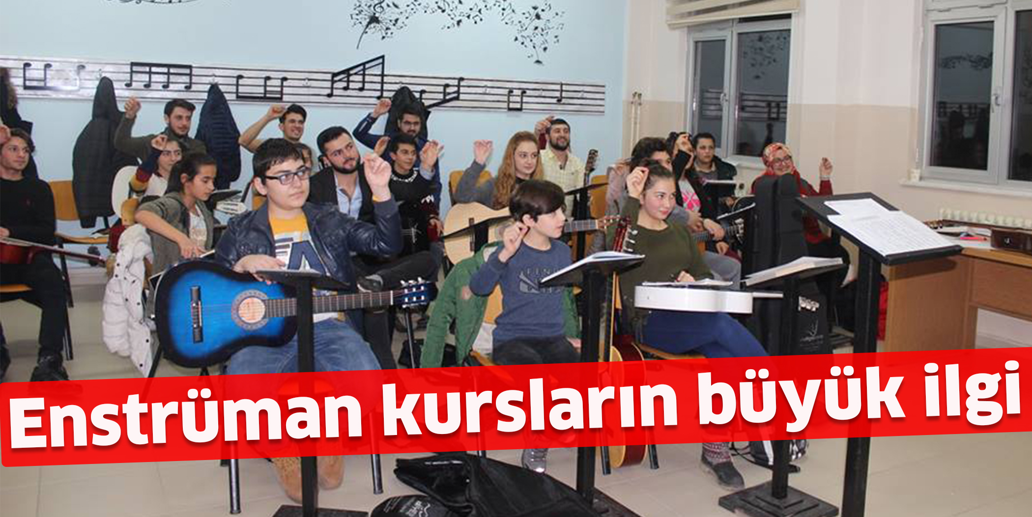 Enstrüman kursların büyük ilgi
