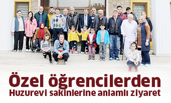 Özel öğrencilerden  Huzurevi sakinlerine anlamlı ziyaret