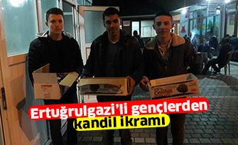 Ertuğrulgazi’li gençlerden kandil ikramı