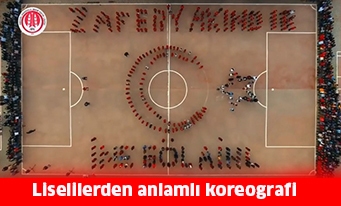 Liselilerden anlamlı koreografi