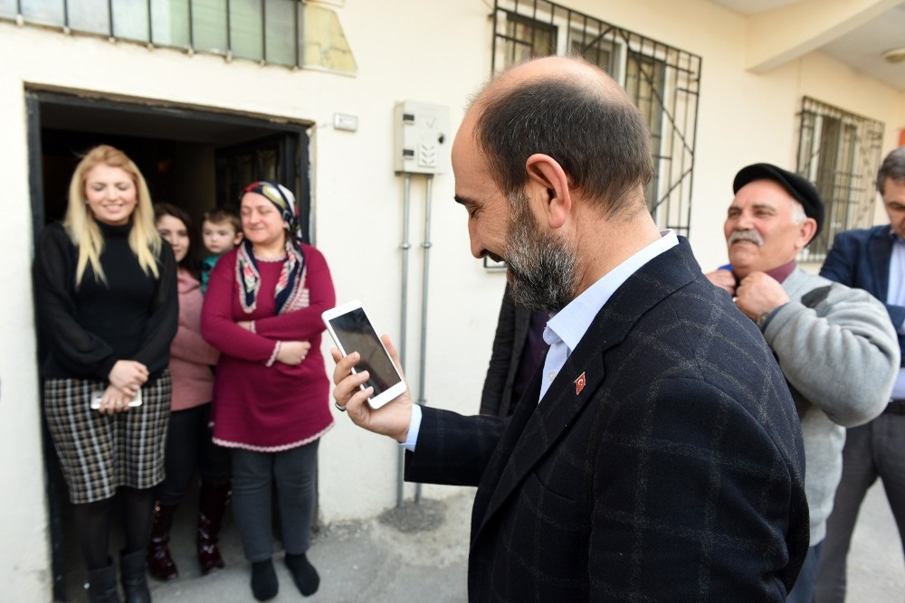 Başkan Edebaliden Afrinde Görevli Askere ‘Kız İsteme Sözü