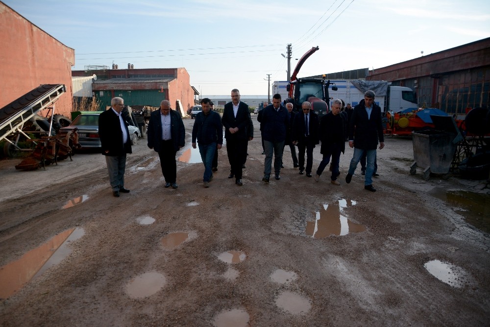 Başkan Özkan Sanayi Esnafını Dinledi