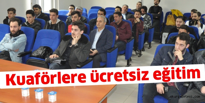 Kuaförlere ücretsiz eğitim
