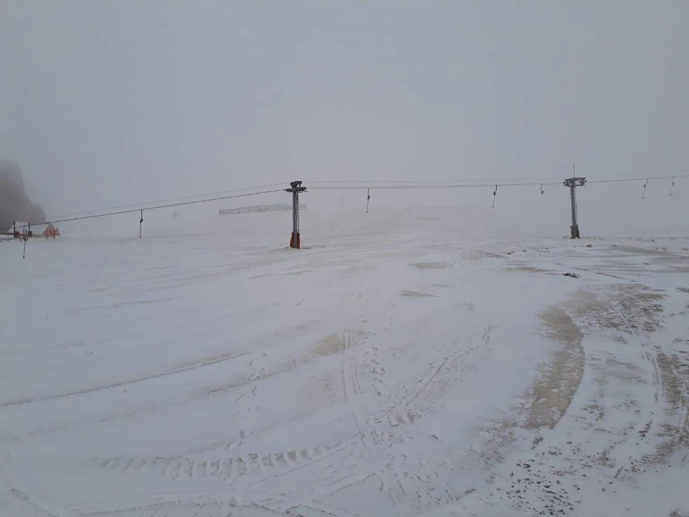 Mart Sonunda Uludağa Kar Sürprizi