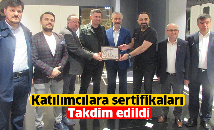 Katılımcılara sertifikaları takdim edildi