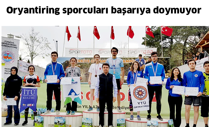 Oryantiring sporcuları başarıya doymuyor